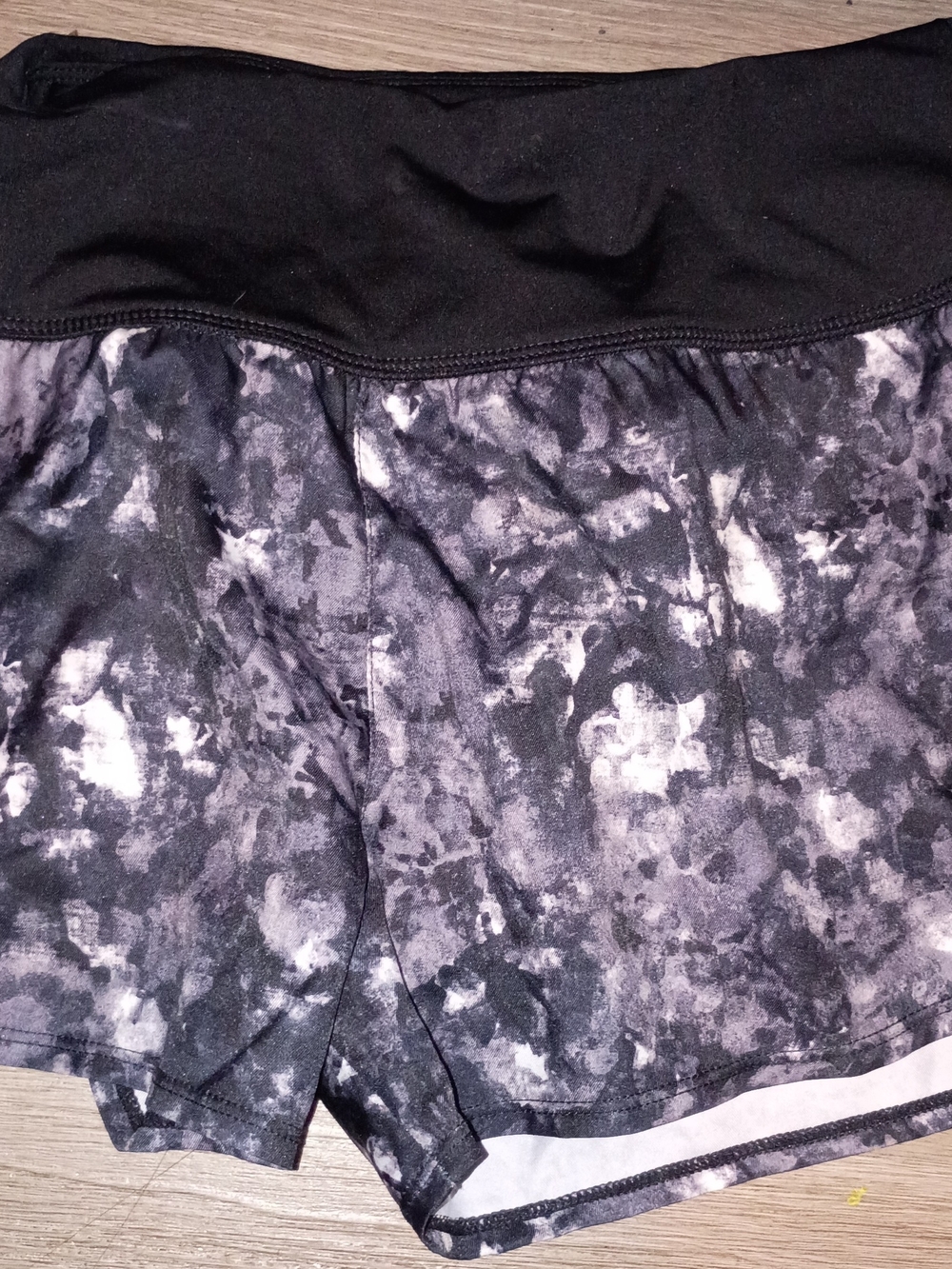 Nike Black & White Marble Swim Coverup